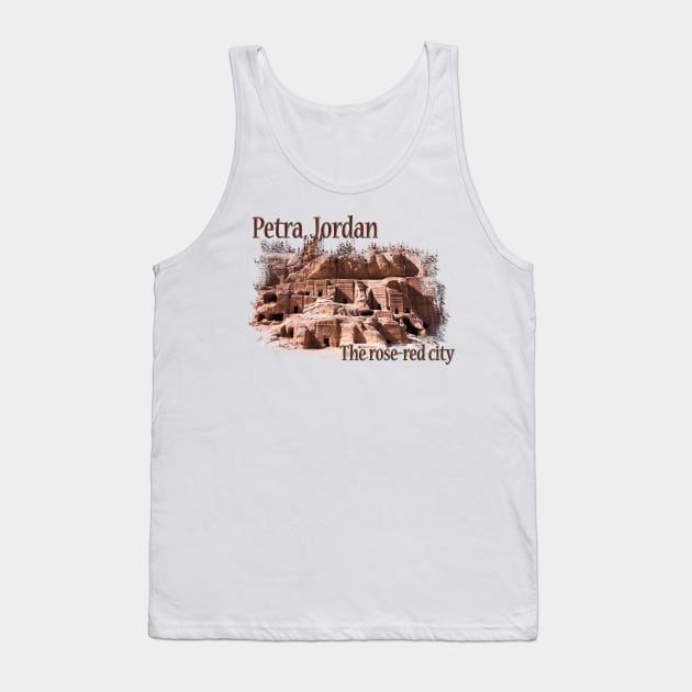 Petra: The Rose Red City Tank Top by RaeTucker